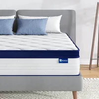 Full Size Mattress, 12 Inch Full Mattresses in a Box, Hybrid Spring Mattresses with Comfort Foam and Pocket Coils 1