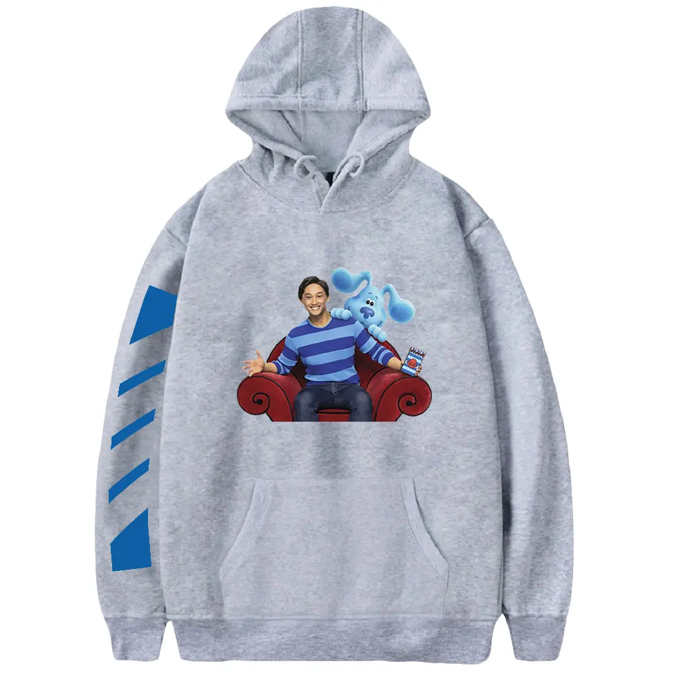 Blue's Big City Adventure Movie Cartoon Unisex Long Sleeve Sweatshirts Women Men Hoodie Harajuku Streetwear Funny Clothes