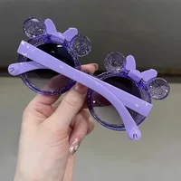 New Cute Crystal Bow Girls Children Sunglasses Fashion Trend Personalized Cartoon Sun Glasses Kids Shiny Eyewear - Image 4