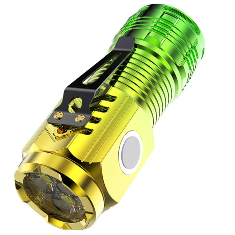 LED Flashlight Mini Flashlight LED Flashlights Mini LED Flashlight LED Torch Light Flashlight USB Charging Home Mini LED Strong Light Portable Rechargeable Multi Functional Ultra Long Battery Life
