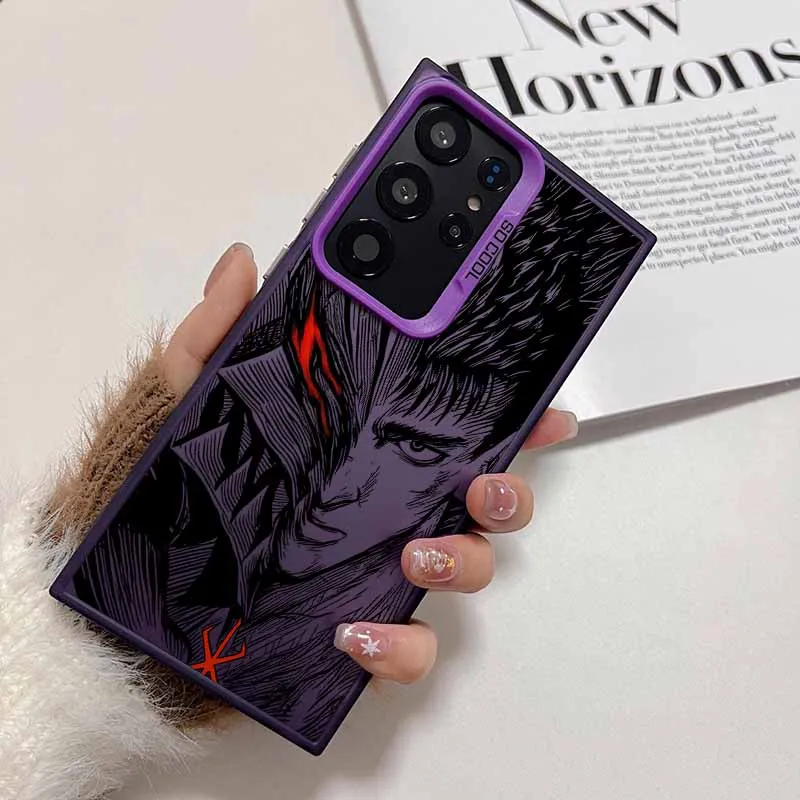 Berserk Fantasy Anime Colorful Silicone Phone Case