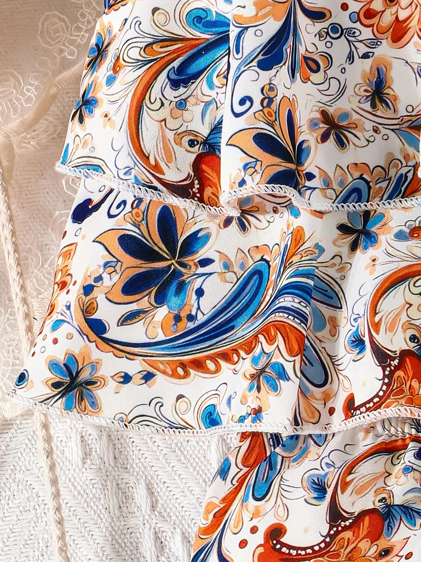 2 피스 여름  소녀 멋진 캐미솔 조끼 + 반바지 패션 패턴 민족 인쇄 통기성 편안한 캐주얼 정장