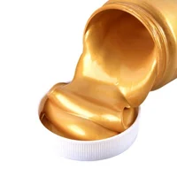 50/100/300ml Golden Acrylic Paint Metal Pearlescent Hand-painted Gypsum Glue Waterproof and Non-fading DIY Painted Paint 1