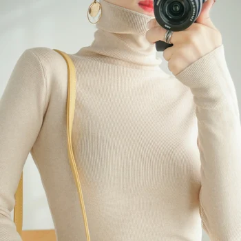 سترة نسائية بسيطة ودافئة لعام 2025 للخريف والشتاء سترة نسائية كورية أنيقة غير رسمية متعددة الاستخدامات بلوفر محبوك متين