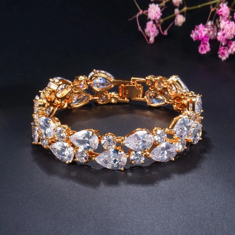 Cwwzircons Luxury Light Yellow Gold Color My Mona Lisa