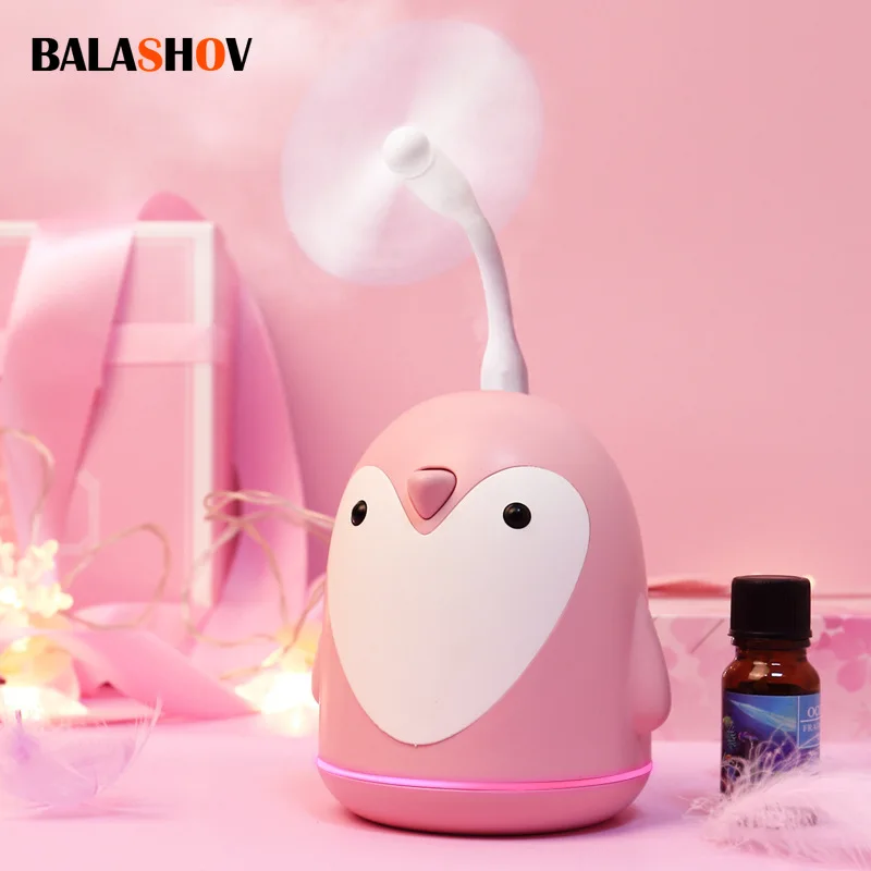 

220ml Aroma Humidifier Cute Penguin USB Air Diffuser For Home Office Car Mist Maker Essential Oil Diffuser Aromatherapy Diffuser