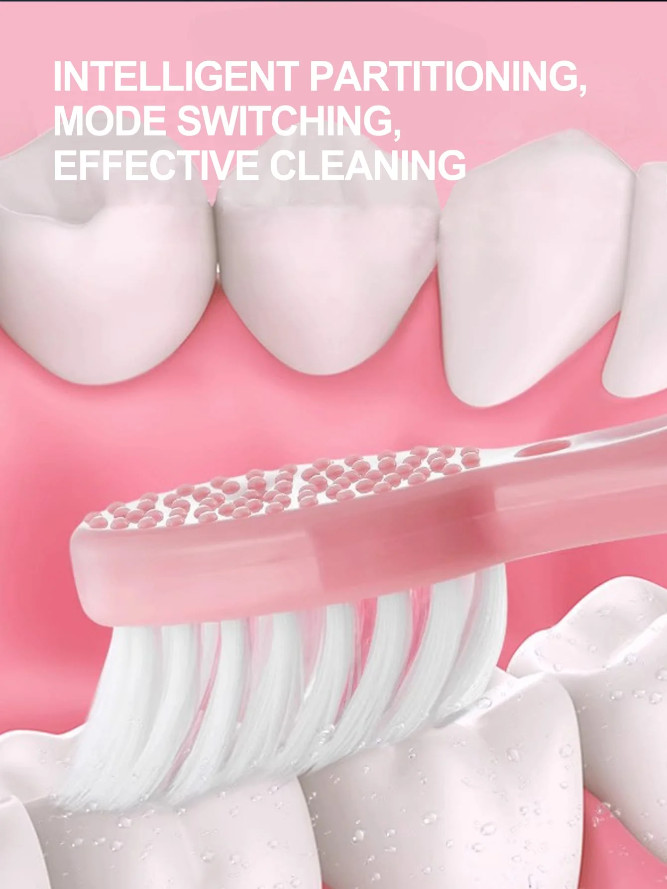 2026 성인용 전동 칫솔, 가정용 또는 여행용. 브러시 헤드 색상은 랜덤입니다. 배터리 모델(배터리는 포함되어 있지 않음)