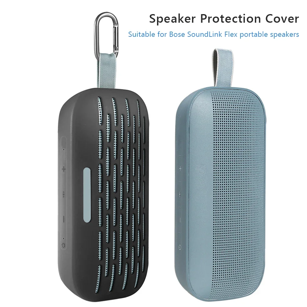 Speaker Case Silicon For Bose SoundLink Flex Protective Cover Shell Shockproof Anti-Fall Protector Bluetooth Speaker Accessories