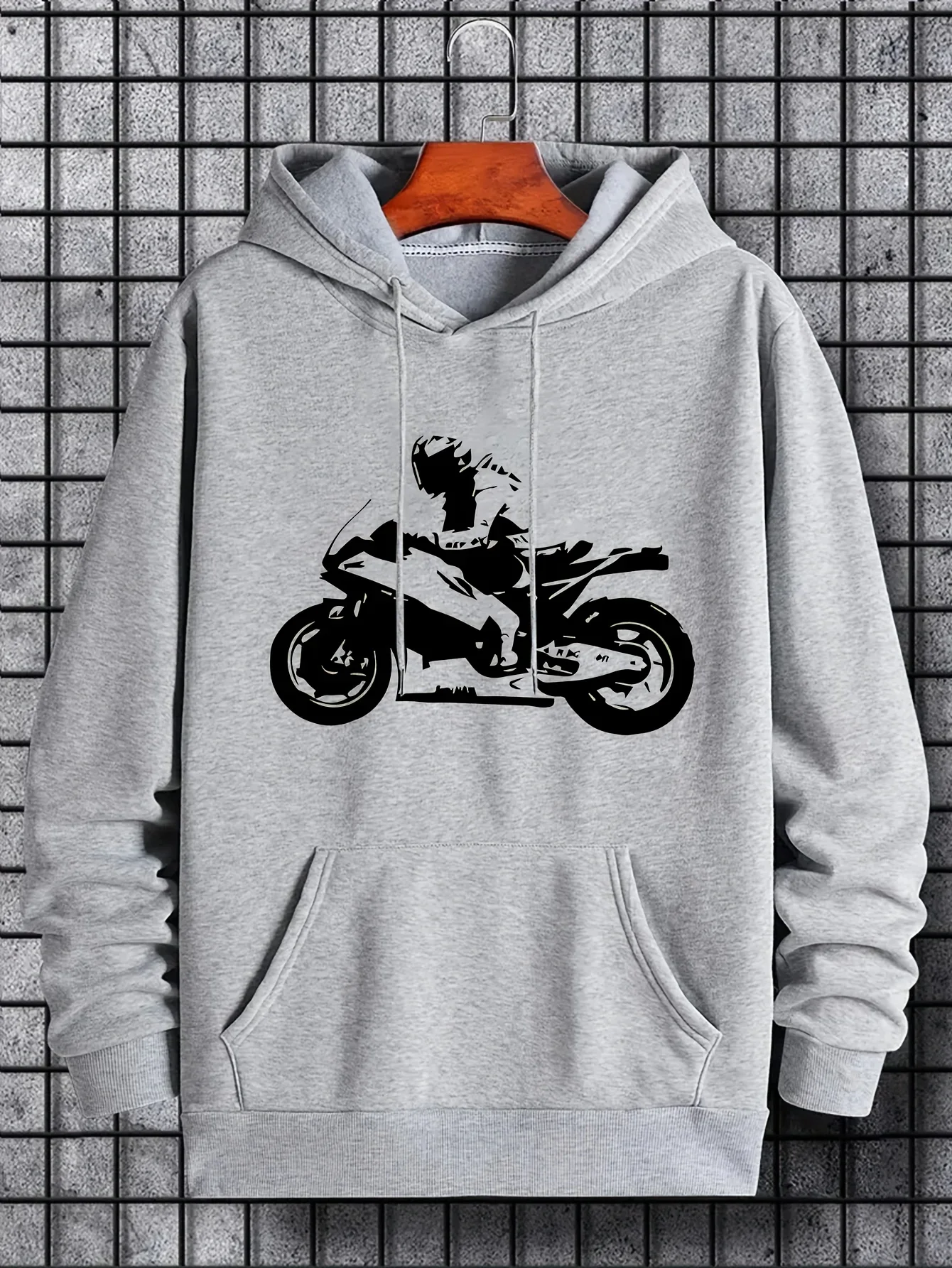 2026 Hoody Man Hoodies Motorcycle Design On Black Hoodie Fashion Trendy Hoodies Anime Printed Classic Hoodies - 4