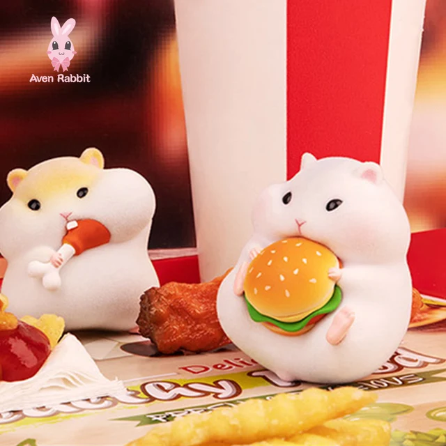 Clark the Hamster Foodie Blind Box Toy Mystery Box Mistery Figure Caja Misteriosa Surprise Anime Kawaii Model Girl Birthday Gift 4