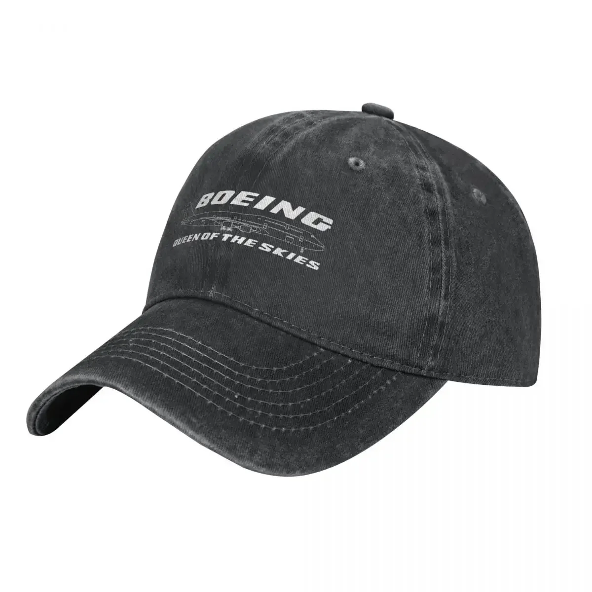 

Boeing 747 - Queen of the skies Cowboy Hat Kids Hat Custom Cap black custom Hat Elegant Women's Hats Men's