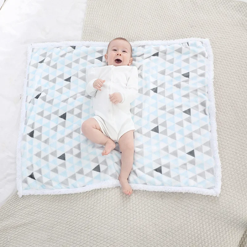 Baby Blanket Winter Warm Fleece Thermal Newborn Thick Stroller Cover Infant Boys Girls Swaddle Wrap Soft Bedding Blanket Quilt 3