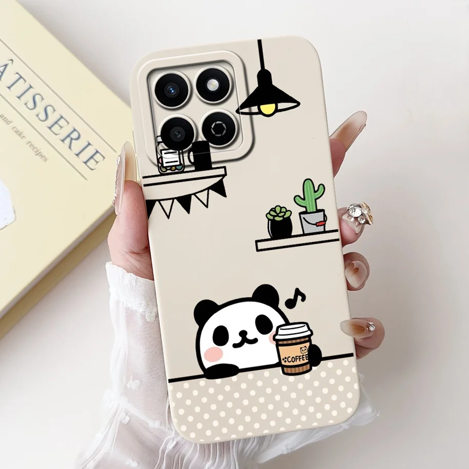 Cute Panda Cartoon Soft Silicone Matte Phone Case - Durable Protective Cover