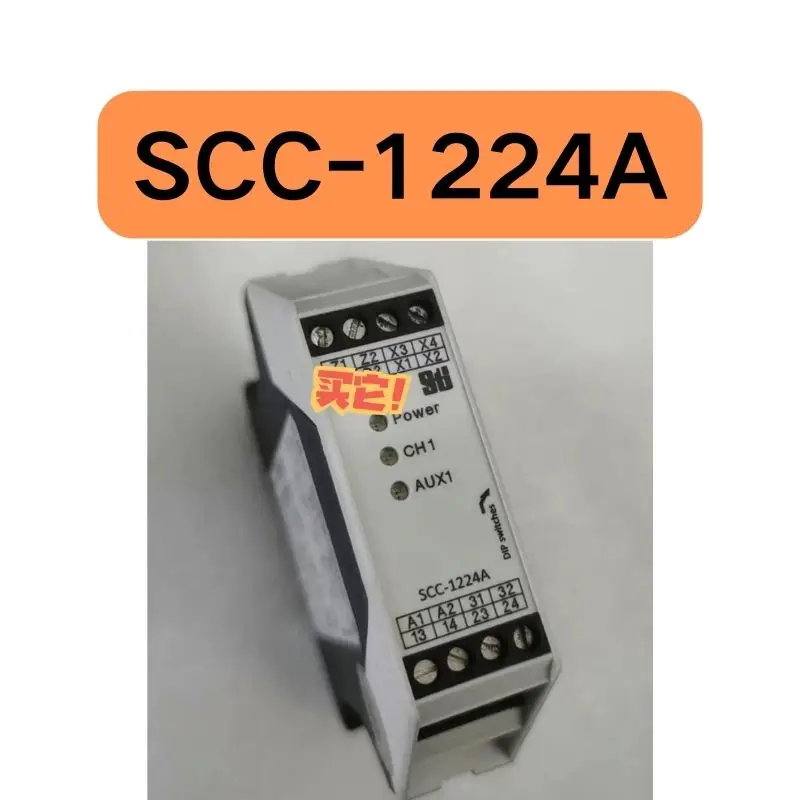 

The second-hand SCC-1224A safety relay tested OK and its function is intact
