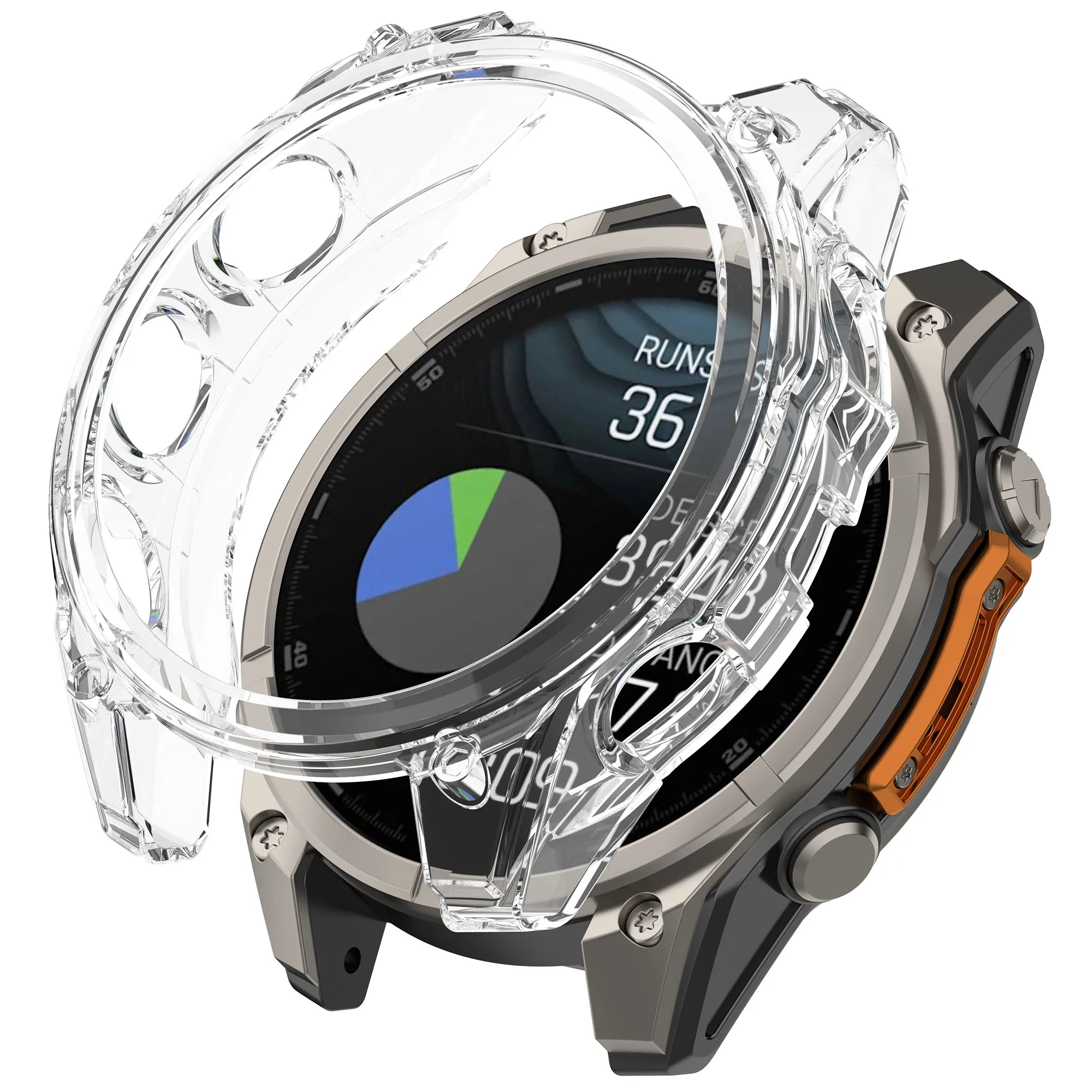 Soft Clear TPU Protective Watch Case Cover