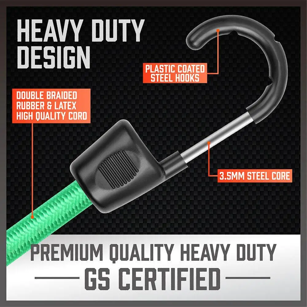 30-Piece Premium Bungee for Cord Assortment Includes 10&rdquo; to 40&rdquo; Bungee Cords, Canopy Ties & Tarp Clips