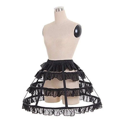 

New Women's Prom Dress Petticoat Crinoline One Size Birdcage Petticoat Sweet 3 Hoop Skirt