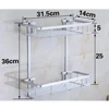 Aluminium Storage Rack Bathroom Shower Bath Holder For Shampoos Shower Gel Kitchen Home Balcony Shelf Hanging Rack Hook 5