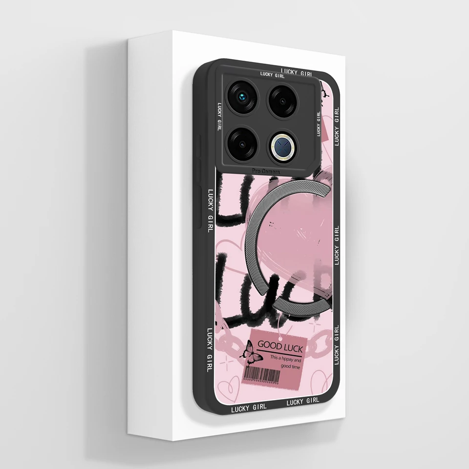 Lovely Astronaut Girl Liquid Durable Shockproof Phone Case Cover