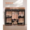 Portable Closet, 81.5 Inch Extra Large Capacity Wardrobe Closet with Cover, Easy to Assembly, Black PCT136B01 Wardrobes 5