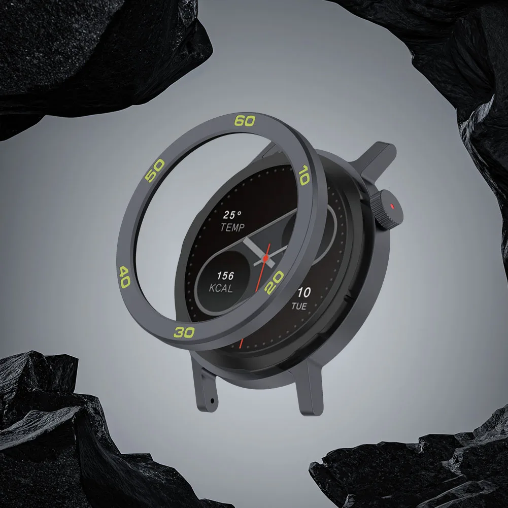 Premium Metal Bezel Ring with Tempered Glass Screen Protector
