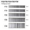 1105pcs F15/F20/F25/F30 Staples Straight Brad Nail 304 Stainless Steel Nail Gun Nailer Staple For DIY Home/Gardening Woodworking 1