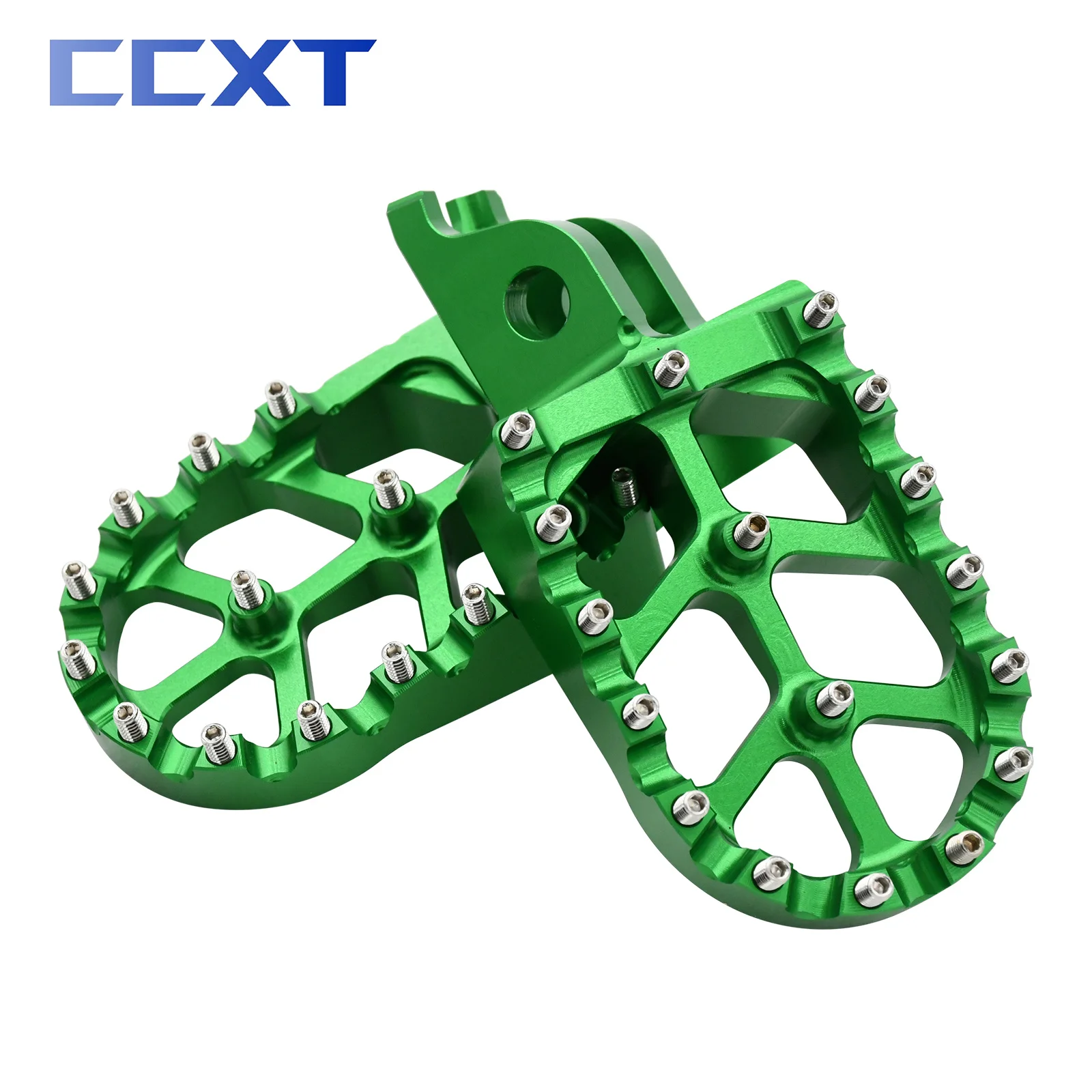 CNC Aluminum Foot Pegs Rests Pedals Footpegs For Honda CR125 CR250 2002-2007 CRF250R CRF450R CRF250X CRF450X 2004- Parts motorcycle footrests motorcycle foot pedals