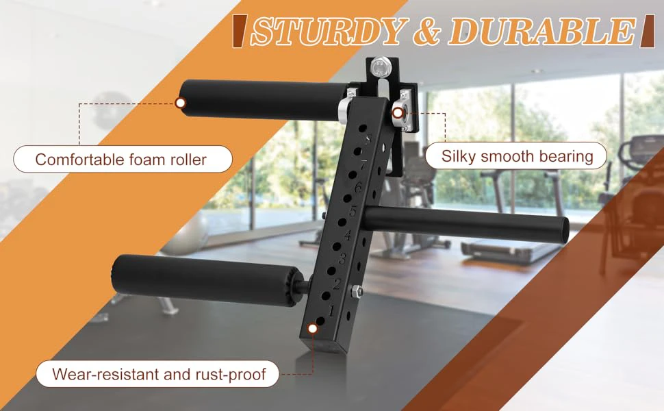 Description Picture 3 of itemPower Rack Mounted Leg Extension and Curl Machine Fit for 16mm/18mm /26mm Aperture, Seated Leg Extension Attachment for Home Gym