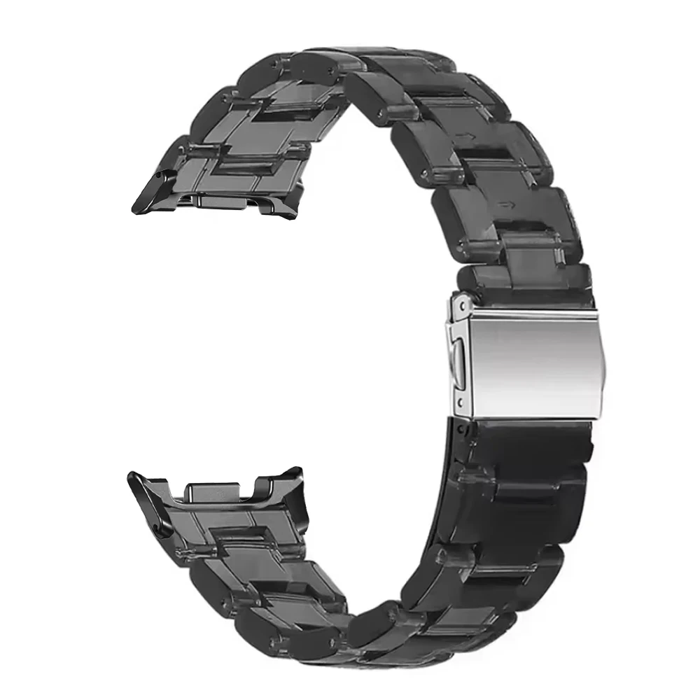Premium Clear Resin Watch Strap - Elegant Bracelet Watchband Accessory