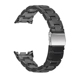 Premium Clear Resin Watch Strap - Elegant Bracelet Watchband Accessory - Galaxy 8Classic 46mm (Black)