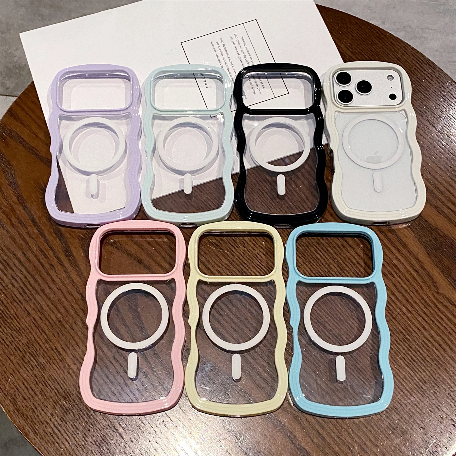 Big Wave Magnetic 2-in-1 Solid Color Phone Case - Protective Cover