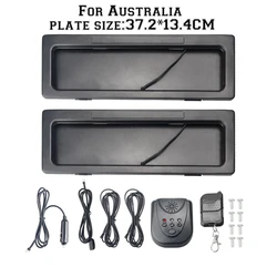 2024 New For Australia Electric Retractable Curtain Car License Plate Frame Bracket Flipper with Remote Plate Flipper