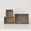 Black Walnut Display Case Solid Wood Glass Cover Organize For Jewelry And Sundries Dustproof Transparent Elegant Dresser Display 1