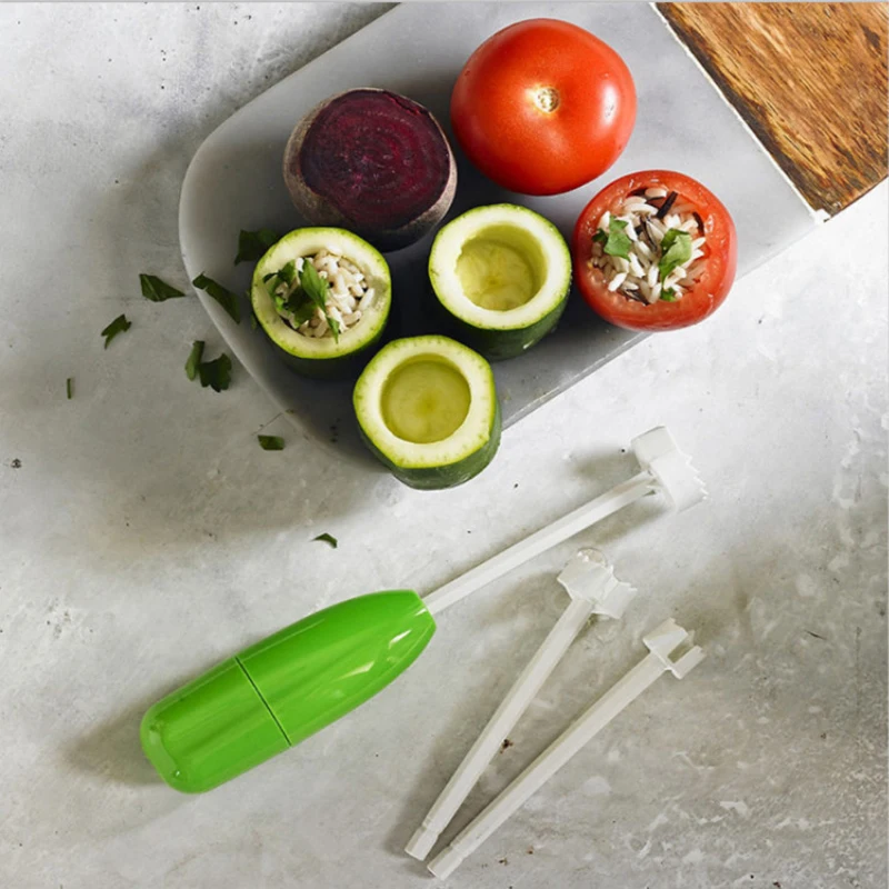 Vegetable core digger vegetable fruit hollowing out fruit kitchen multifunctional gadget digging hole core remover fruit vegetable corer