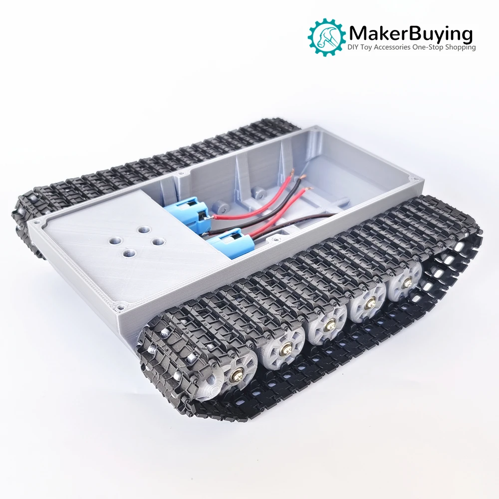 Remote Control Tank Track chassis intelligent diy climbing car robot toy 3D printing upgrade accessories TT motor version