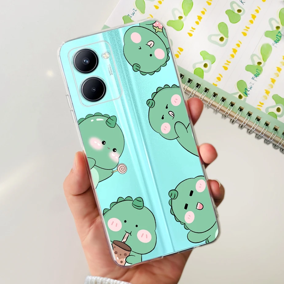 Stylish Painted Soft Silicone Back Cover – 6.5'' Phone Case
