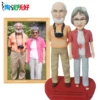 Custom Bobblehead Figure,Full Body Customization on Pictures,Personalized Bobblehead Doll Christmas Gift for Parents and Family