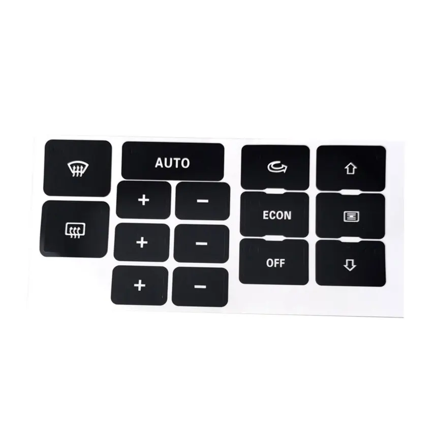 

Matte Black Air Heater Control Button Sticker for Audi A6 C5 A/C For Audi A6 C5 Heater AC Climate Control Button Repair Decals
