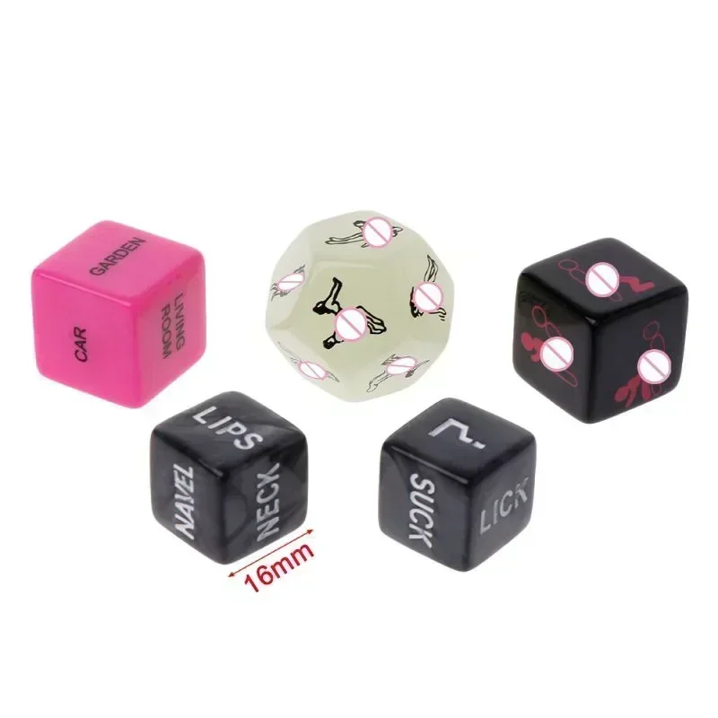 Acrylic Dice Game Dice Dice Set Colored Dice Set Date Night Dice Game Idea Romantic Couple Date Night Game Action Decision Games for Couple Sex Dices