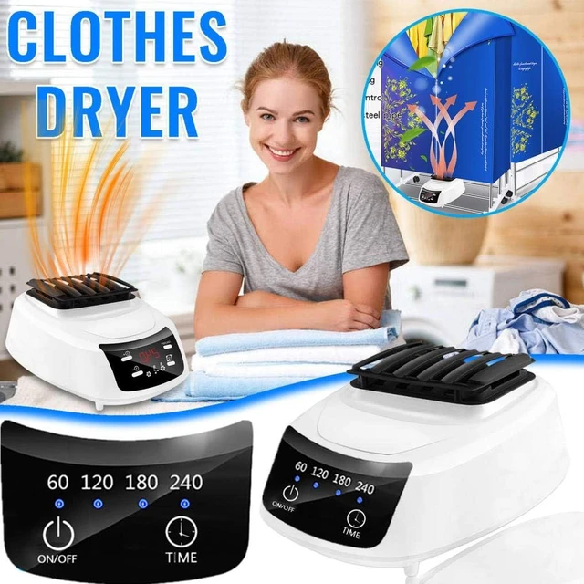 Sèche-linge Électrique Portable Avec Minuterie Et Télécommande, Silencieux,  Machine À Sécher Les Vêtements Pour La Maison - Portable Sèche-linge -  AliExpress