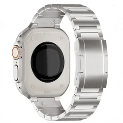 Titanium Metal Strap with Stainless Steel Bracelet - S11 - 10 - 46mm 44 - 45 - 49 (Titanium color)