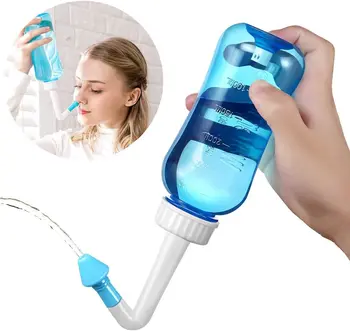 Nose Wash Cleaner Nasal Irrigator Rinse Bottle Nose Protector Avoid Allergic Rhinitis Adults Children Neti Pot 300ML 500ML