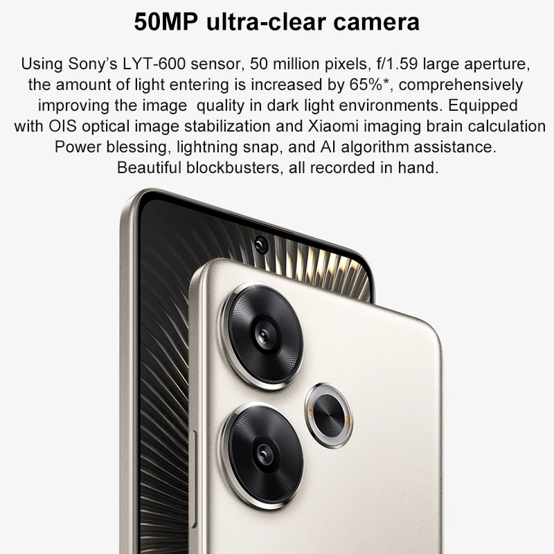 Xiaomi Redmi Turbo 3 5G 256GB/512GB 6.67”1.5K 2712*1220