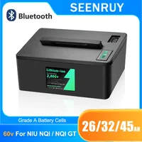 Batterie Li-ion de remplacement d'origine NIU 60v 26Ah 32Ah 45Ah pour moto NIU NIQ NIQ GT + chargeur 5A 1