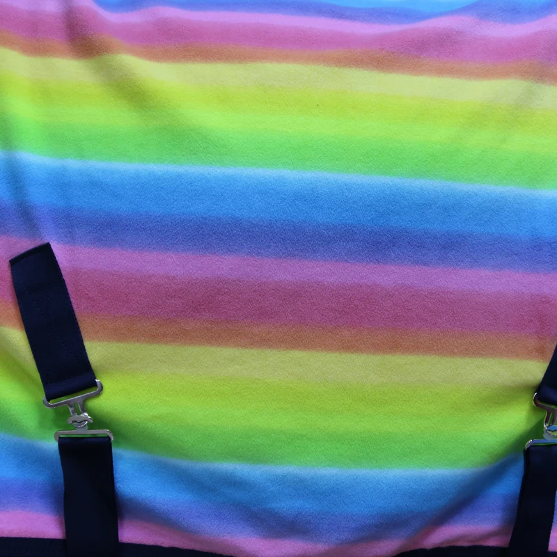 Horse Equipment Rainbow Fleece Rug Comfort Stylish for Horses