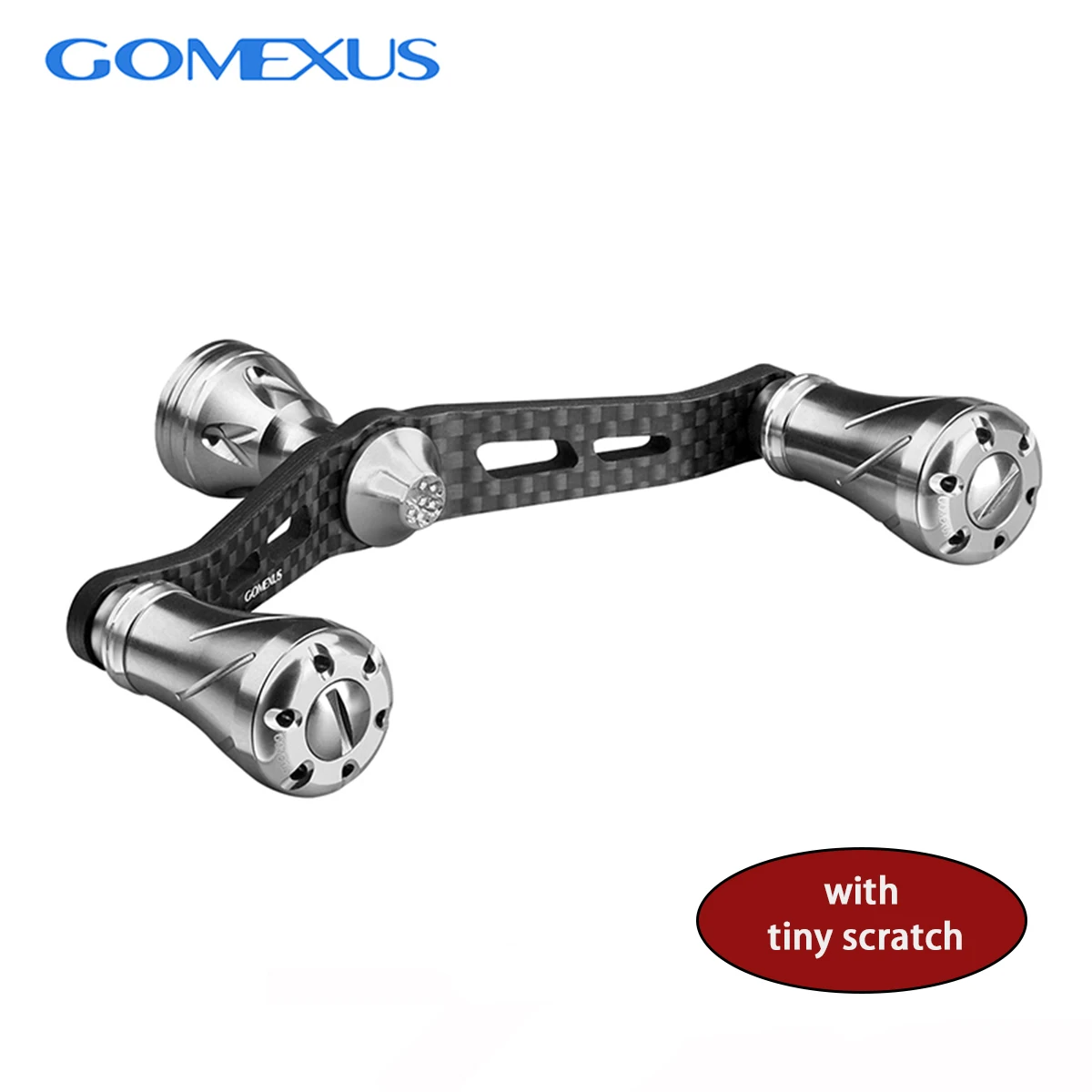 Gomexus Poignée Puissante Argent et Noire pour Shimano et Daiwa