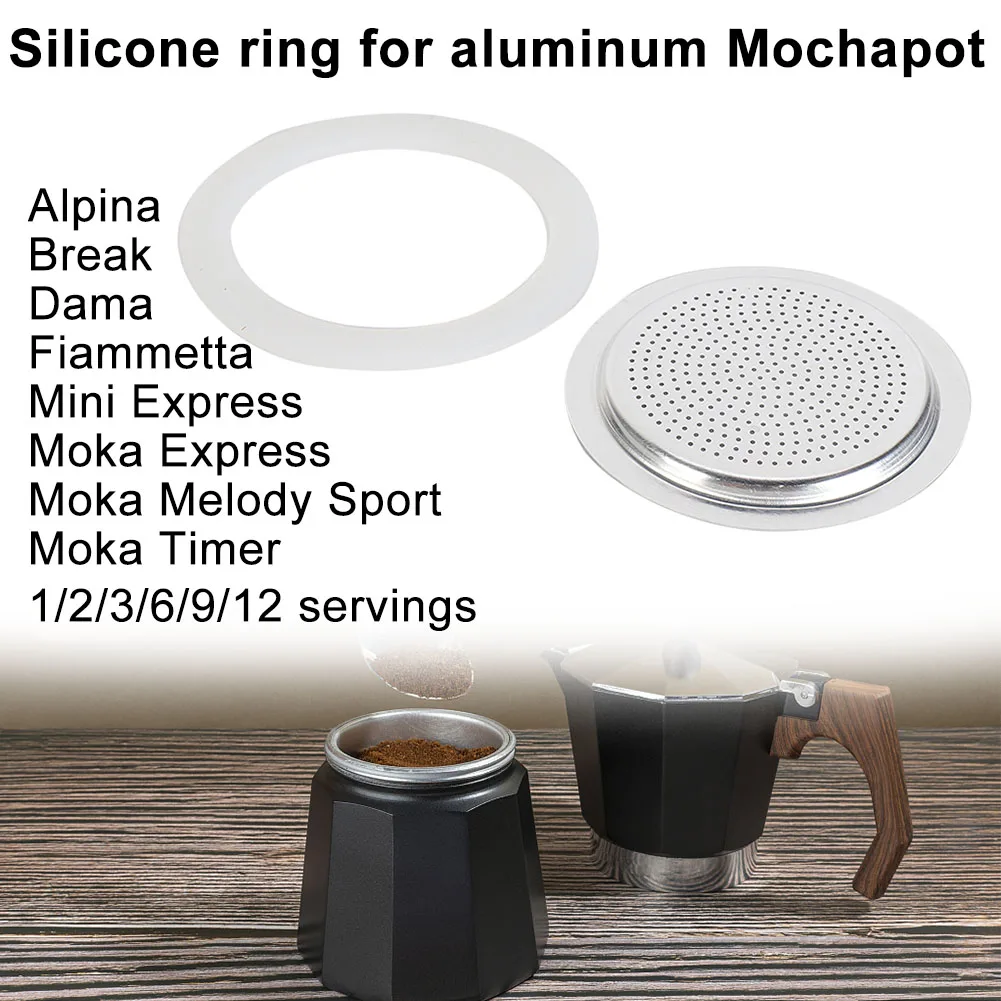 Coffee Rubber Ring Italian Moka Pot Flexible Washer Gasket Ring Replacenent Parts For Cups Moka Pot For Express Pots espresso coffee maker coffee maker coffee pot espresso maker coffee maker accessory silicone seal ring