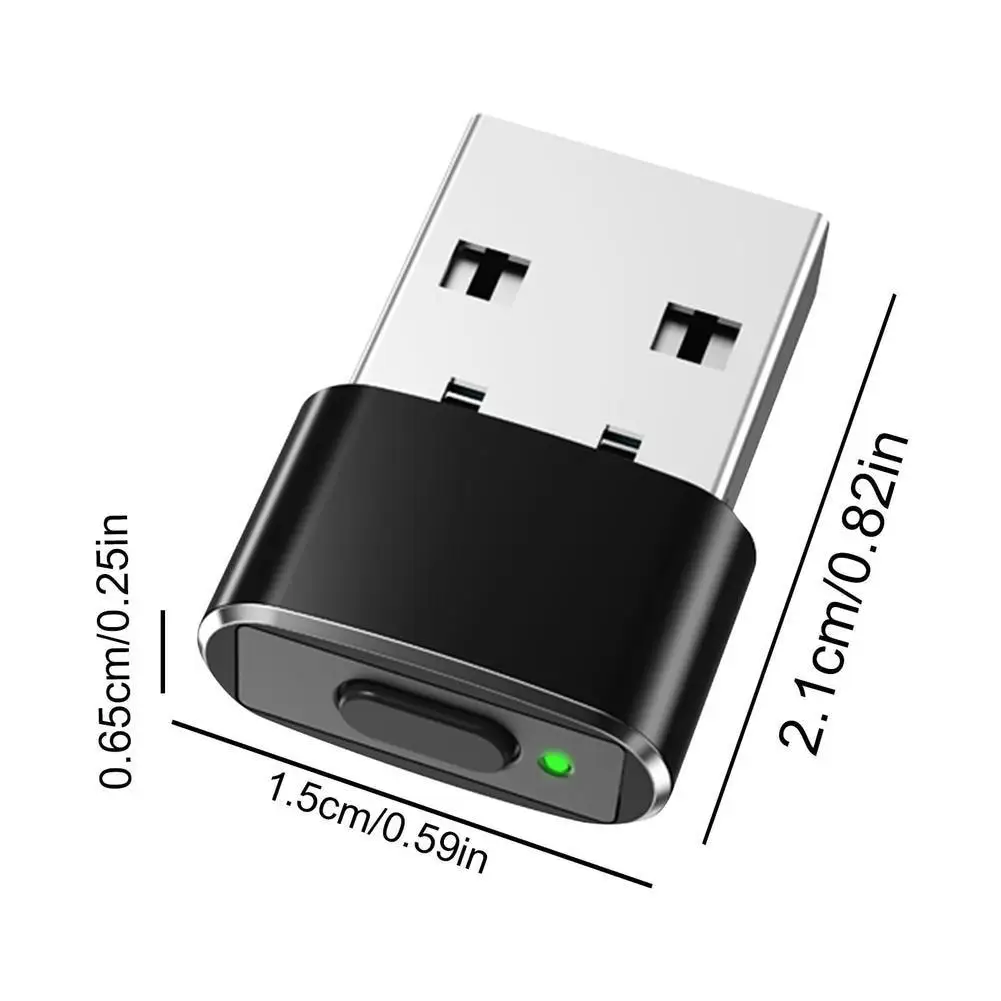 Mouse Mover Jiggler USB Port Undetectable Automatic Shaker Keeps Computer Awake Simulate Mouse Movement Device For PC Laptop
