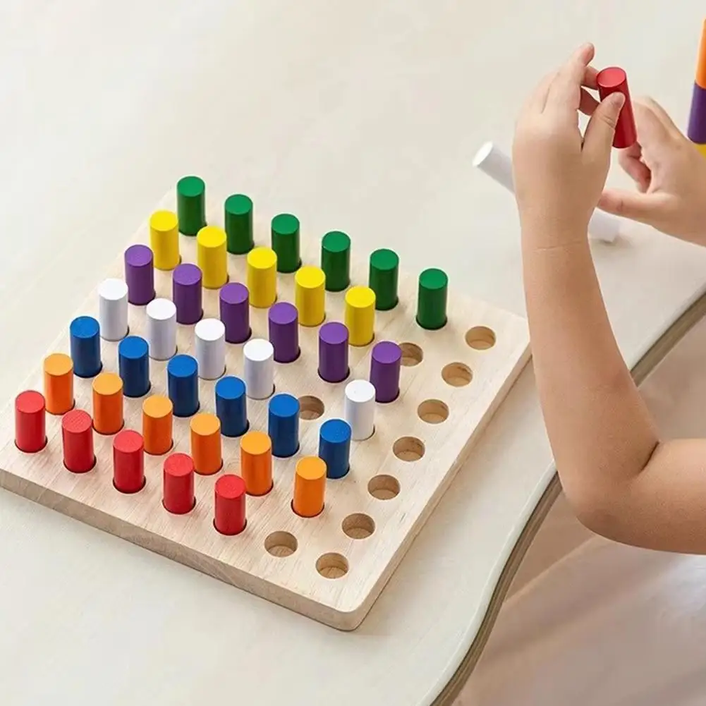 Wooden Pegboard Toy 5