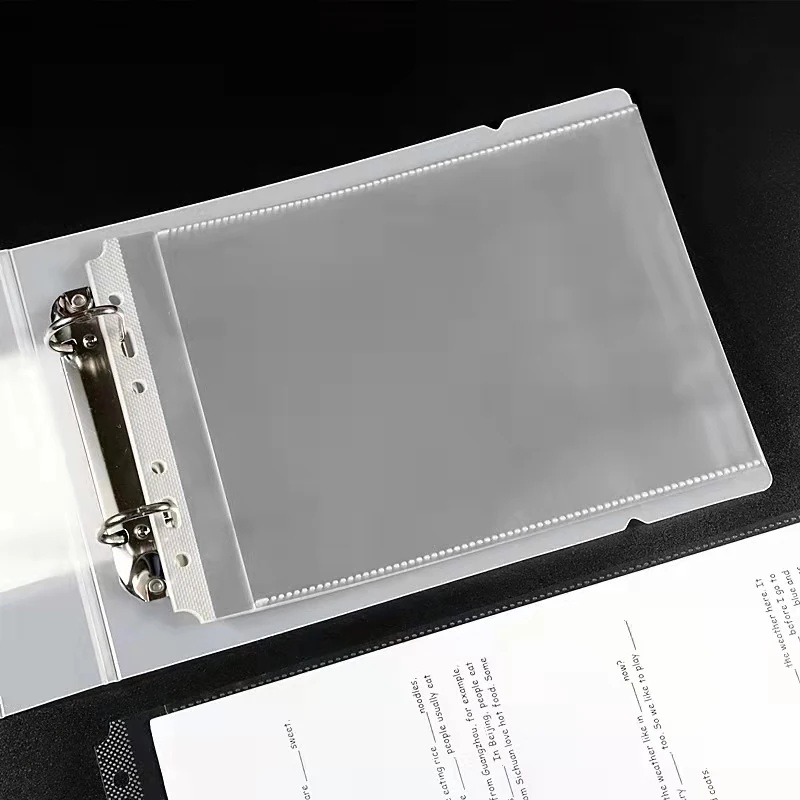 50pcs Transparent Folder Bag A4 B5 A5 Horizontal Documents Sheet Protectors Filing Products Paper Refills Office School Supplies